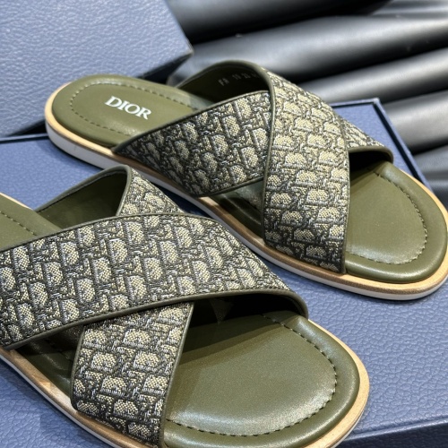 Replica Christian Dior Slippers For Men #1220361 $56.00 USD for Wholesale