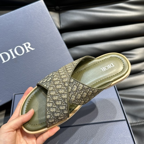 Replica Christian Dior Slippers For Men #1220361 $56.00 USD for Wholesale