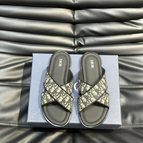 Christian Dior Slippers For Men #1220364 $56.00 USD, Wholesale Replica Christian Dior Slippers