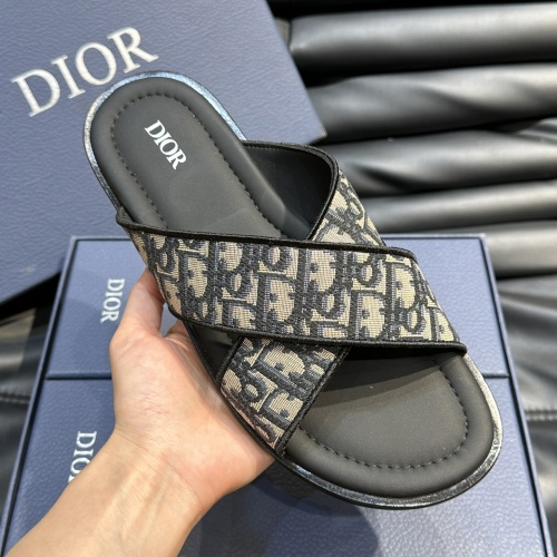 Replica Christian Dior Slippers For Men #1220364 $56.00 USD for Wholesale