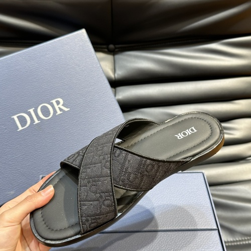 Replica Christian Dior Slippers For Men #1220365 $56.00 USD for Wholesale