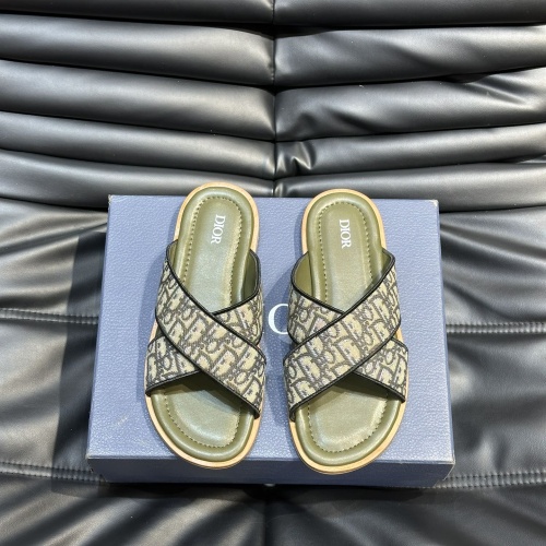 Christian Dior Slippers For Men #1220366 $56.00 USD, Wholesale Replica Christian Dior Slippers