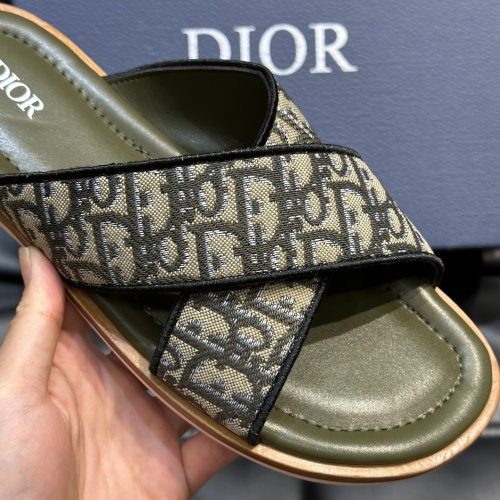 Replica Christian Dior Slippers For Men #1220366 $56.00 USD for Wholesale