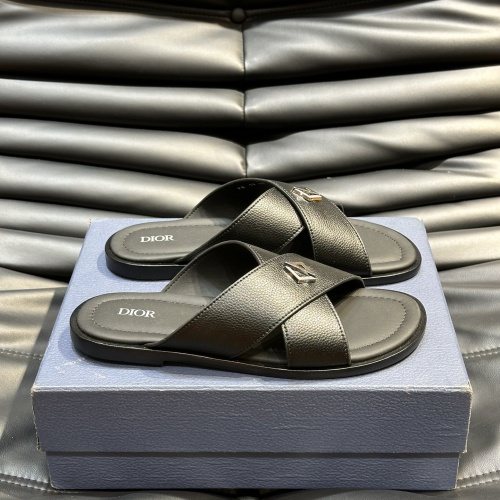 Replica Christian Dior Slippers For Men #1220367 $56.00 USD for Wholesale