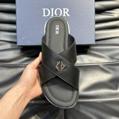 Replica Christian Dior Slippers For Men #1220367 $56.00 USD for Wholesale