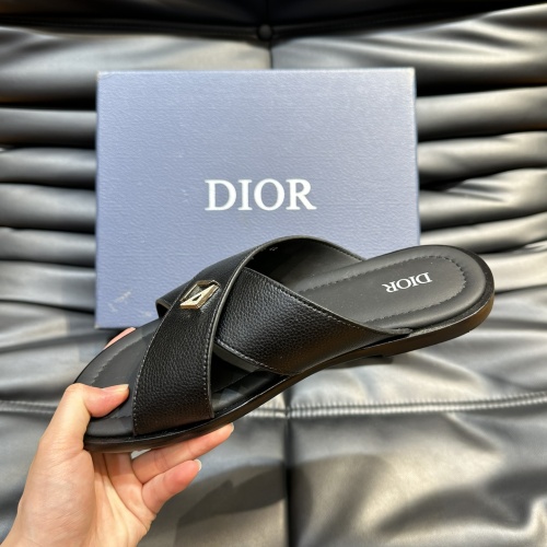 Replica Christian Dior Slippers For Men #1220367 $56.00 USD for Wholesale