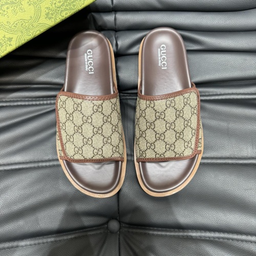 Replica Gucci Slippers For Men #1220482 $52.00 USD for Wholesale