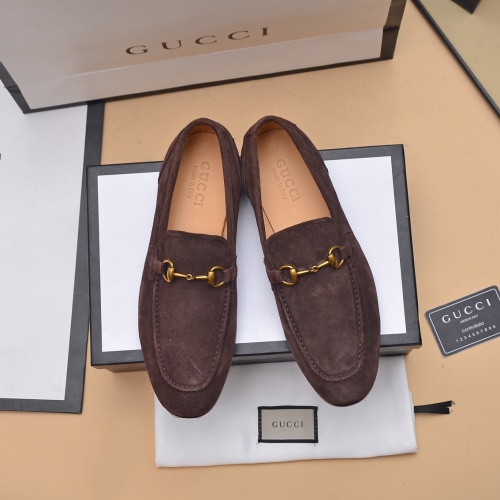 Replica Gucci Oxfords Shoes For Men #1220543 $92.00 USD for Wholesale