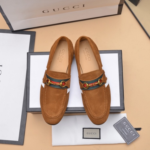 Replica Gucci Oxfords Shoes For Men #1220546 $92.00 USD for Wholesale