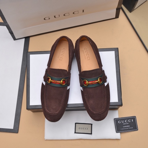 Replica Gucci Oxfords Shoes For Men #1220547 $92.00 USD for Wholesale