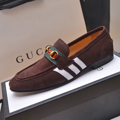 Replica Gucci Oxfords Shoes For Men #1220547 $92.00 USD for Wholesale