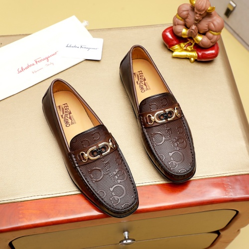 Salvatore Ferragamo Leather Shoes For Men #1220603 $76.00 USD, Wholesale Replica Salvatore Ferragamo Leather Shoes