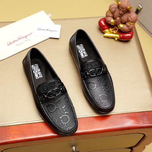 Salvatore Ferragamo Leather Shoes For Men #1220604 $76.00 USD, Wholesale Replica Salvatore Ferragamo Leather Shoes