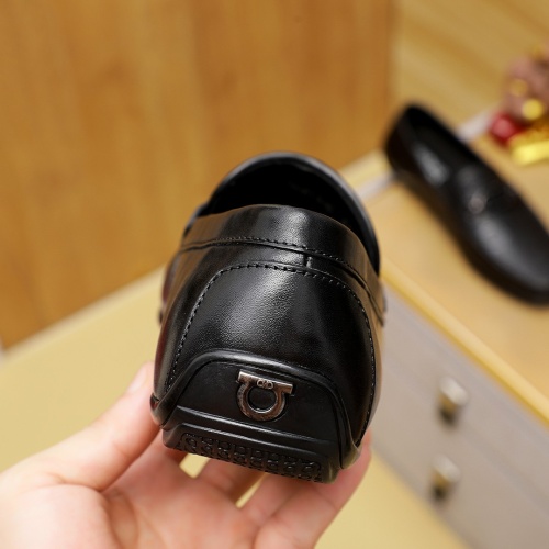 Replica Salvatore Ferragamo Leather Shoes For Men #1220604 $76.00 USD for Wholesale