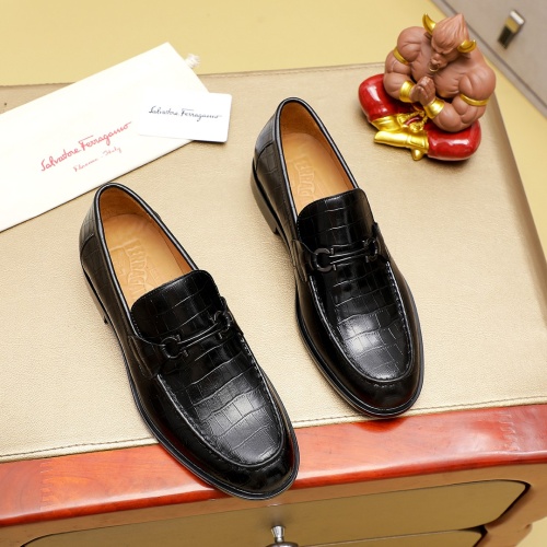 Salvatore Ferragamo Leather Shoes For Men #1220606 $88.00 USD, Wholesale Replica Salvatore Ferragamo Leather Shoes