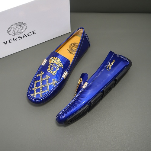 Versace Leather Shoes For Men #1220618 $68.00 USD, Wholesale Replica Versace Leather Shoes