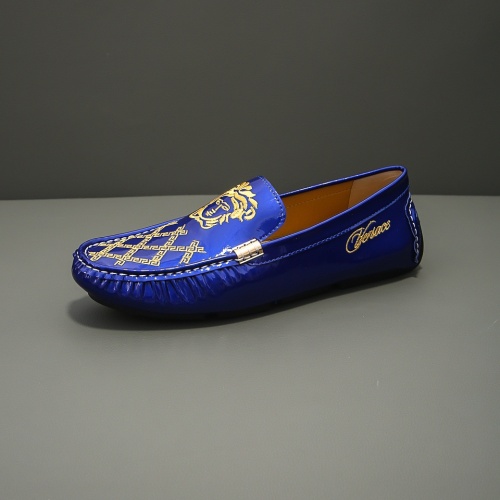 Replica Versace Leather Shoes For Men #1220618 $68.00 USD for Wholesale