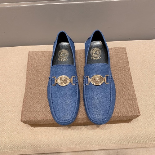 Versace Leather Shoes For Men #1220620 $68.00 USD, Wholesale Replica Versace Leather Shoes