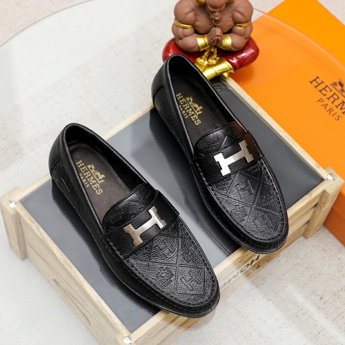 Hermes Leather Shoes For Men #1220629 $68.00 USD, Wholesale Replica Hermes Leather Shoes