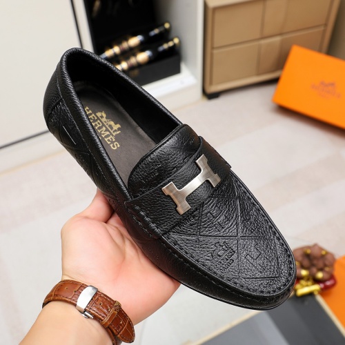 Replica Hermes Leather Shoes For Men #1220629 $68.00 USD for Wholesale