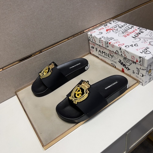 Dolce &amp; Gabbana D&amp;G Slippers For Men #1220677 $48.00 USD, Wholesale Replica Dolce &amp; Gabbana D&amp;G Slippers