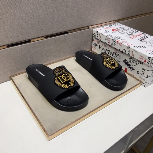 Replica Dolce & Gabbana D&G Slippers For Men #1220679 $48.00 USD for Wholesale