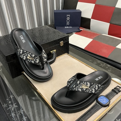 Replica Christian Dior Slippers For Men #1220798 $52.00 USD for Wholesale