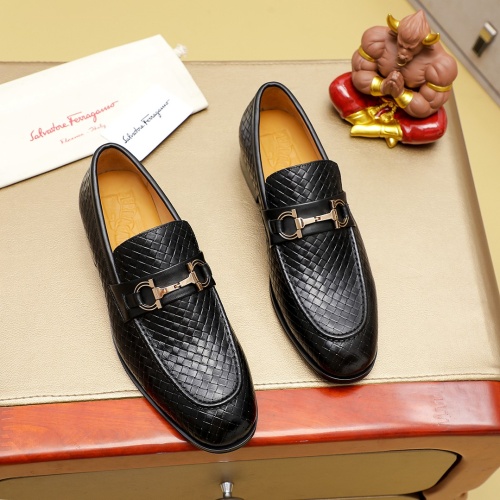 Salvatore Ferragamo Leather Shoes For Men #1220804 $85.00 USD, Wholesale Replica Salvatore Ferragamo Leather Shoes