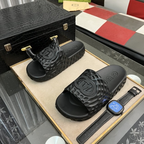 Gucci Slippers For Men #1220828 $56.00 USD, Wholesale Replica Gucci Slippers