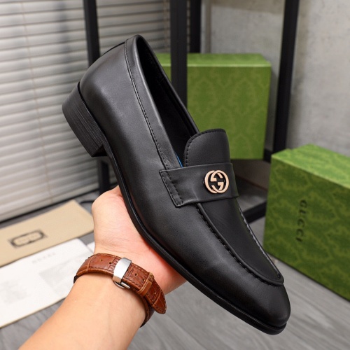 Replica Gucci Oxfords Shoes For Men #1220859 $85.00 USD for Wholesale