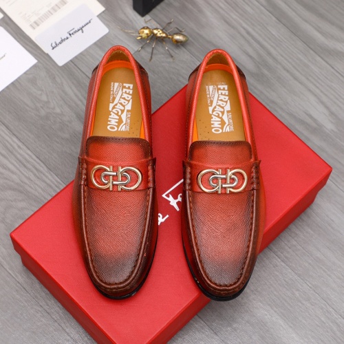 Salvatore Ferragamo Leather Shoes For Men #1220902 $85.00 USD, Wholesale Replica Salvatore Ferragamo Leather Shoes