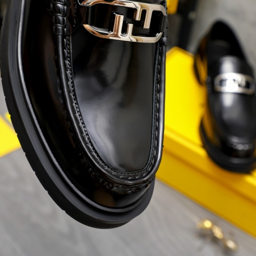 Replica Fendi Leather Shoes For Men #1220971 $96.00 USD for Wholesale