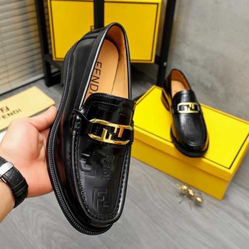 Replica Fendi Leather Shoes For Men #1220974 $82.00 USD for Wholesale