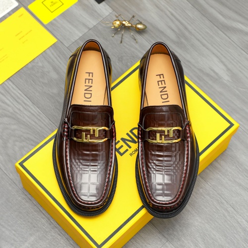 Fendi Leather Shoes For Men #1220975 $82.00 USD, Wholesale Replica Fendi Leather Shoes