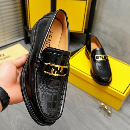 Replica Fendi Leather Shoes For Men #1220976 $82.00 USD for Wholesale