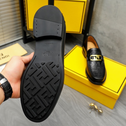 Replica Fendi Leather Shoes For Men #1220977 $82.00 USD for Wholesale