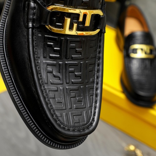 Replica Fendi Leather Shoes For Men #1220977 $82.00 USD for Wholesale