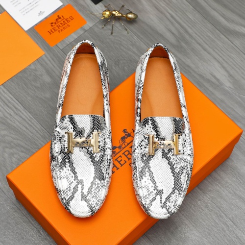 Hermes Leather Shoes For Men #1220980 $68.00 USD, Wholesale Replica Hermes Leather Shoes