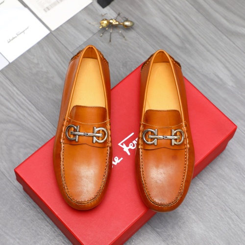 Salvatore Ferragamo Leather Shoes For Men #1220981 $76.00 USD, Wholesale Replica Salvatore Ferragamo Leather Shoes