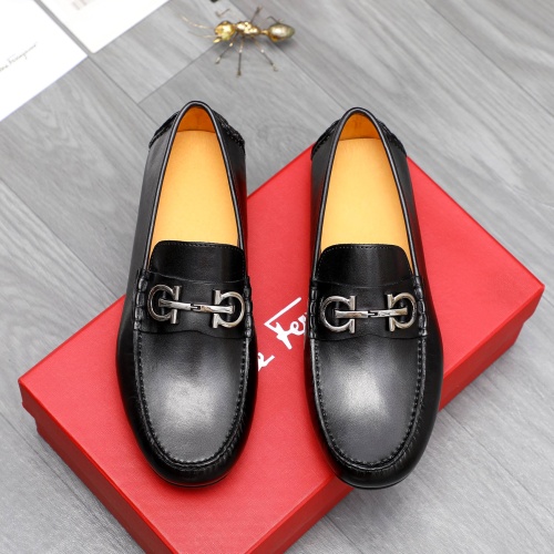 Salvatore Ferragamo Leather Shoes For Men #1220982 $76.00 USD, Wholesale Replica Salvatore Ferragamo Leather Shoes