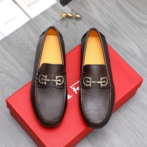 Salvatore Ferragamo Leather Shoes For Men #1220983 $76.00 USD, Wholesale Replica Salvatore Ferragamo Leather Shoes