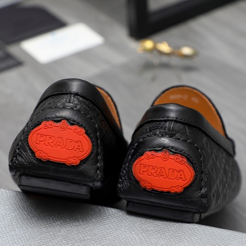 Replica Prada Leather Shoes For Men #1220987 $68.00 USD for Wholesale