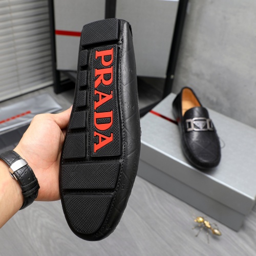 Replica Prada Leather Shoes For Men #1220988 $68.00 USD for Wholesale