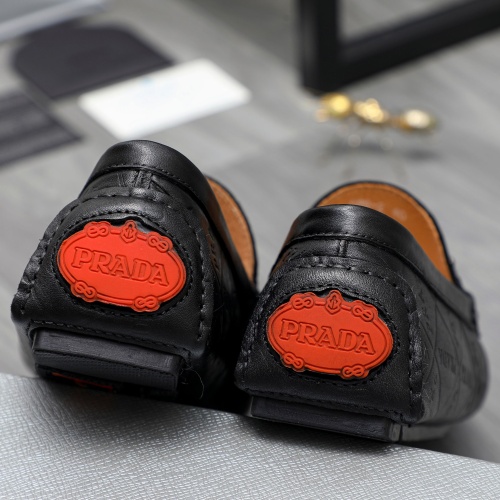 Replica Prada Leather Shoes For Men #1220988 $68.00 USD for Wholesale