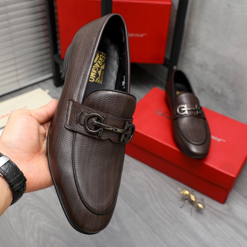 Replica Salvatore Ferragamo Leather Shoes For Men #1220994 $80.00 USD for Wholesale