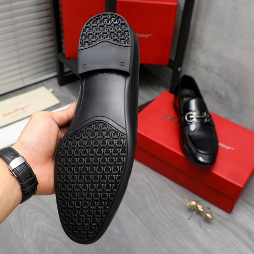 Replica Salvatore Ferragamo Leather Shoes For Men #1220995 $80.00 USD for Wholesale