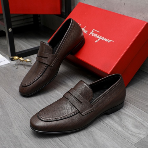 Salvatore Ferragamo Leather Shoes For Men #1220999 $80.00 USD, Wholesale Replica Salvatore Ferragamo Leather Shoes