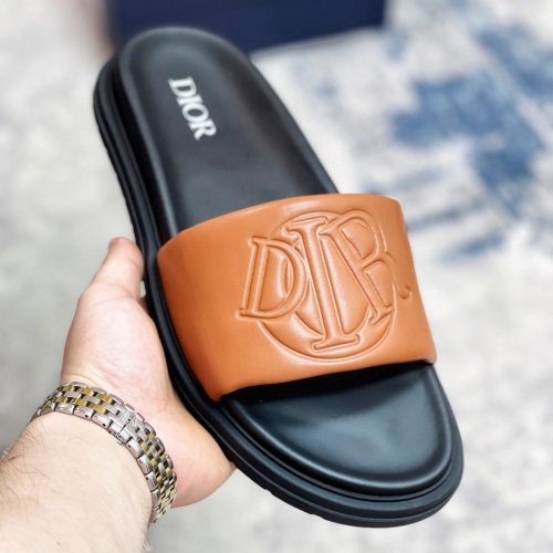 Replica Christian Dior Slippers For Men #1221156 $56.00 USD for Wholesale