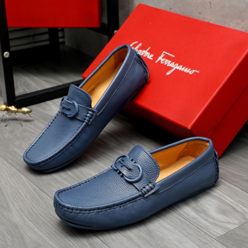 Salvatore Ferragamo Leather Shoes For Men #1221162 $82.00 USD, Wholesale Replica Salvatore Ferragamo Leather Shoes