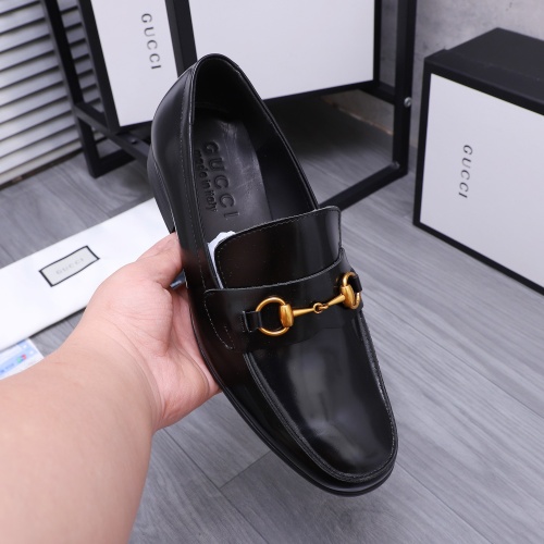 Replica Salvatore Ferragamo Leather Shoes For Men #1221167 $82.00 USD for Wholesale